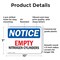 Signmission Empty Nitrogen Cylinders, 10 in W x Rectangle, Plastic OS-2PACK-NS-P-710-L-15622 - alternate 8
